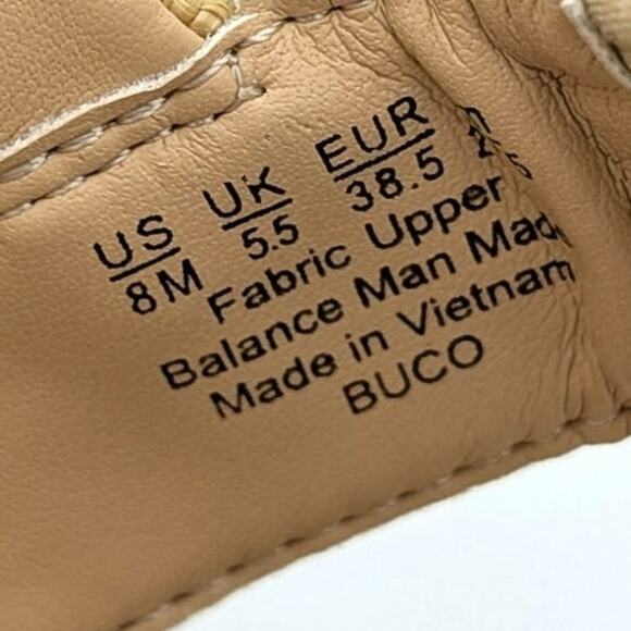 Franco Sarto Buco Heeled Sandals Women's Ankle Strap Natural Size US8 EU38.5 - Picture 5 of 12